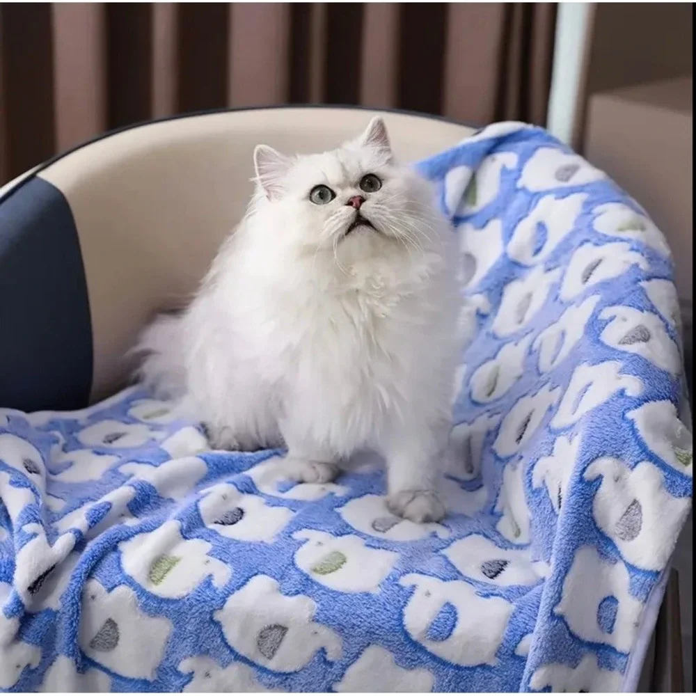 Elephant Warm Soft Fluffy Fleece Flannel‎ Pet Cat Dog Blanket Mat MEDIUM 21